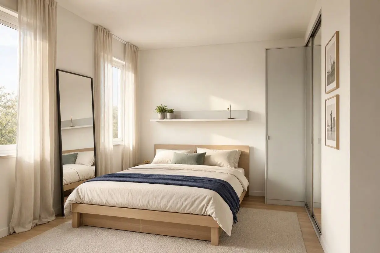How to Make a Small Bedroom Look Bigger Without Renovating